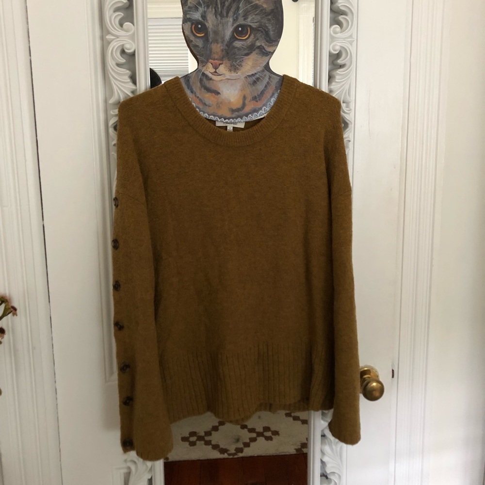 Madewell Button Sleeve Sweater